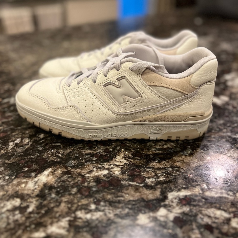 New Balance 550 Lunar New Year Sea Salt Beige and White Sneakers